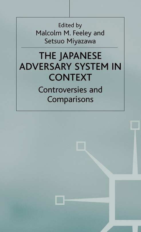 Couverture_The Japanese Adversary System in Context