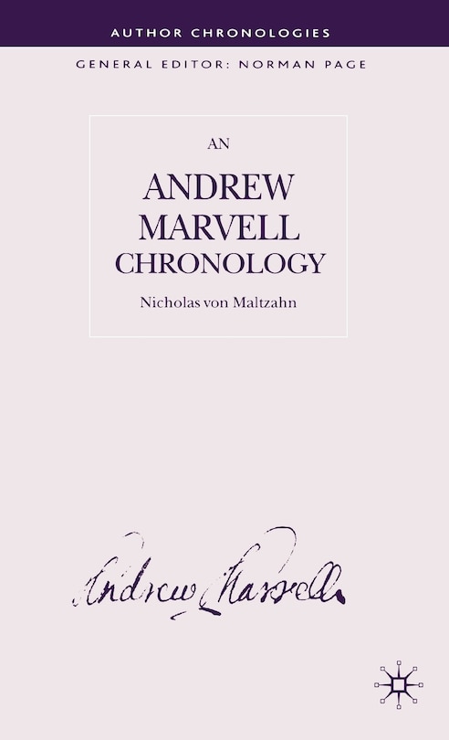 Front cover_Andrew Marvell Chronology