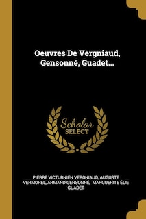 Couverture_Oeuvres De Vergniaud, Gensonné, Guadet...