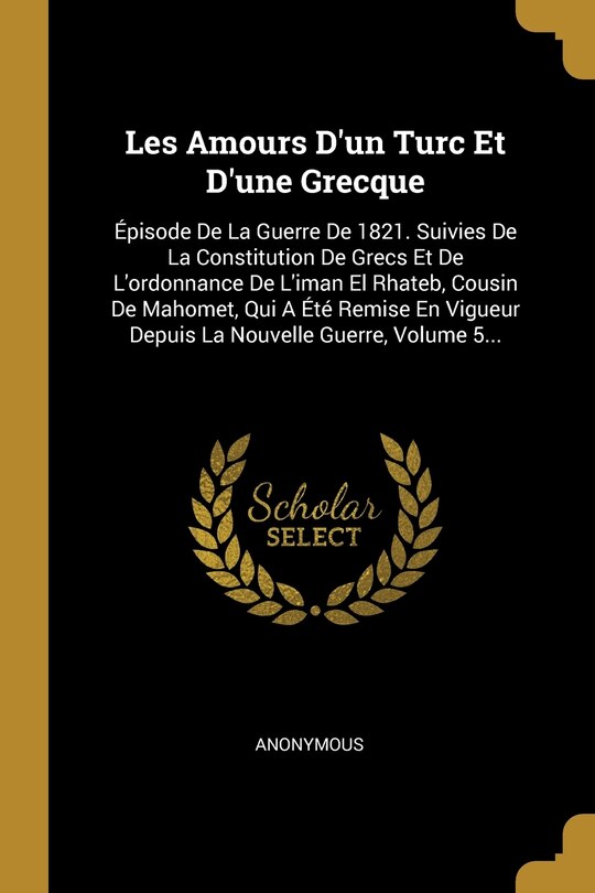 Couverture_Les Amours D'un Turc Et D'une Grecque