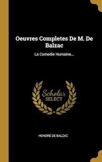 Front cover_Oeuvres Completes De M. De Balzac