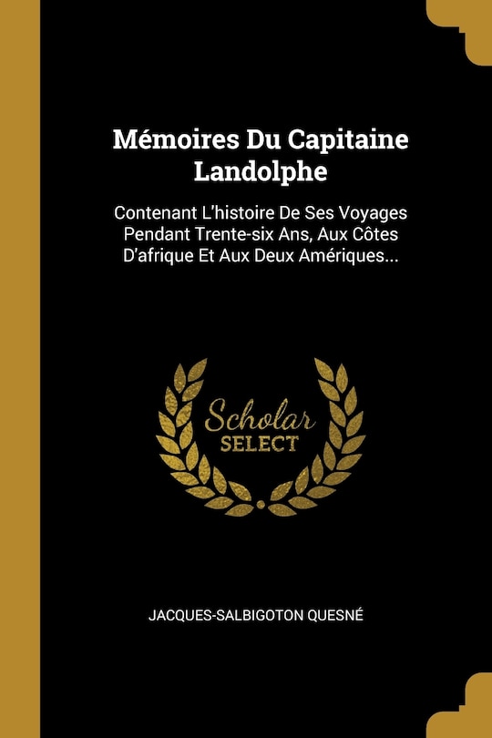 Front cover_Mémoires Du Capitaine Landolphe