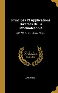 Couverture_Principes Et Applications Diverses De La Mnémotechnie