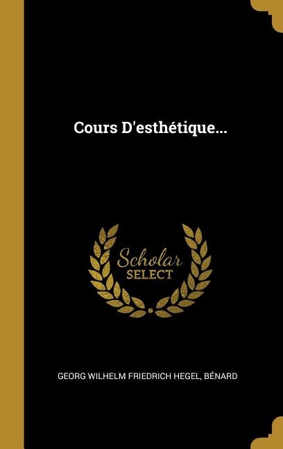 Front cover_Cours D'esthétique...