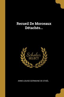 Front cover_Recueil De Morceaux D&eacute;tach&eacute;s...