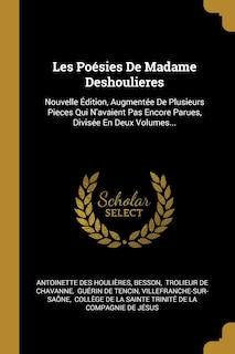 Front cover_Les Poésies De Madame Deshoulieres