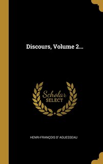 Couverture_Discours, Volume 2...