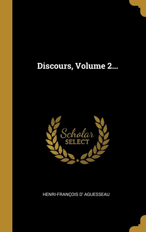Couverture_Discours, Volume 2...