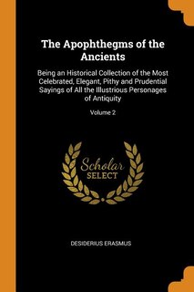 Front cover_The Apophthegms of the Ancients