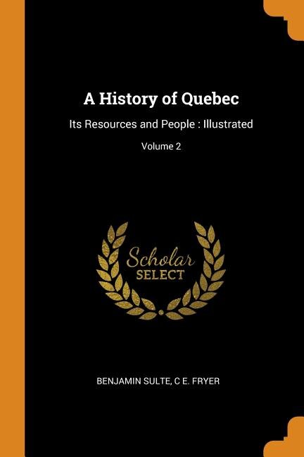 Front cover_A History of Quebec