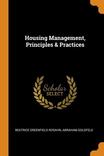Couverture_Housing Management, Principles & Practices