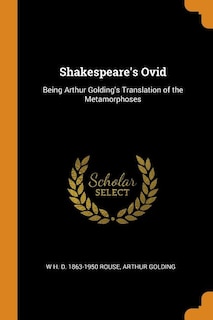 Front cover_Shakespeare's Ovid