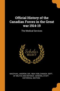 Front cover_Official History of the Canadian Forces in the Great war 1914-19