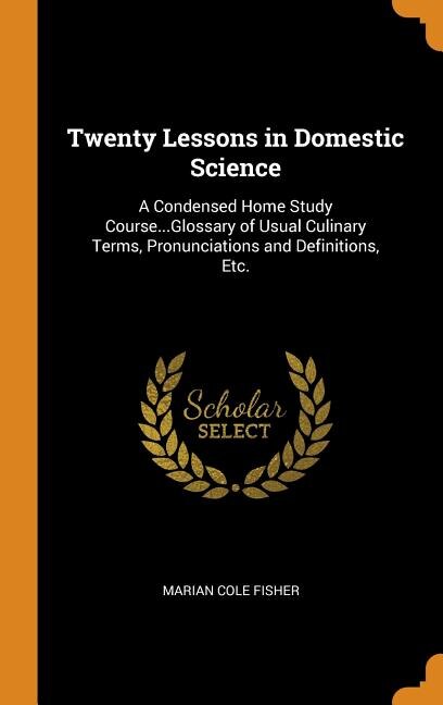 Couverture_Twenty Lessons in Domestic Science