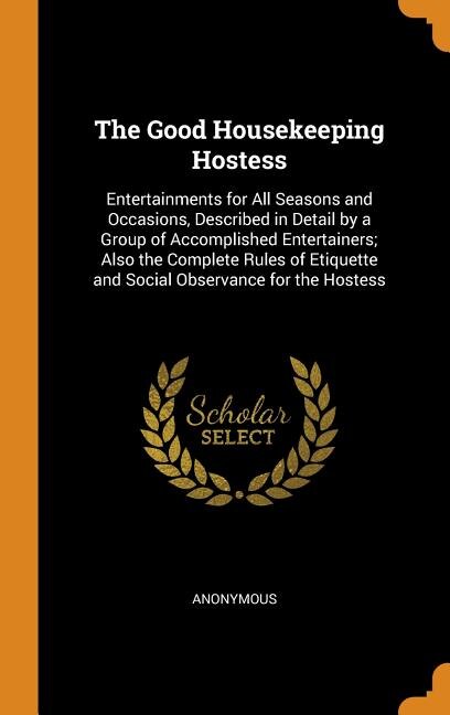 Front cover_The Good Housekeeping Hostess