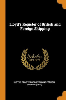 Front cover_Lloyd's Register of British and Foreign Shipping