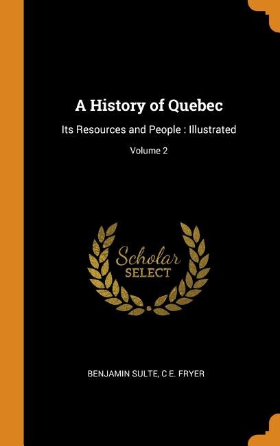 Front cover_A History of Quebec