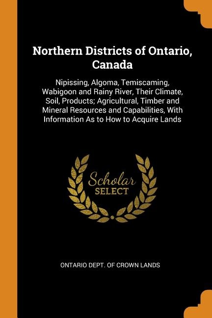 Front cover_Northern Districts of Ontario, Canada