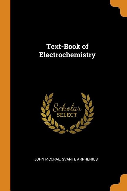 Front cover_Text-Book of Electrochemistry