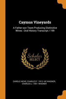 Front cover_Caymus Vineyards