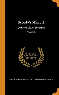 Front cover_Moody's Manual