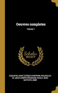 Front cover_Oeuvres completes; Volume 1