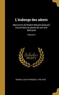 Front cover_L'Auberge des adrets