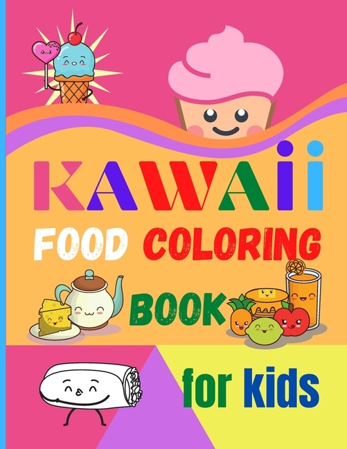 Front cover_Kawaii Food Coloring Book for Kids