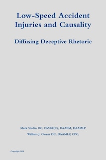 Front cover_Low-Speed Accident Injuries and Causality