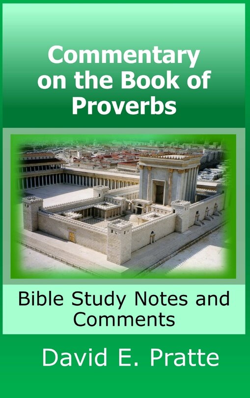 Front cover_Commentary on the Book of Proverbs