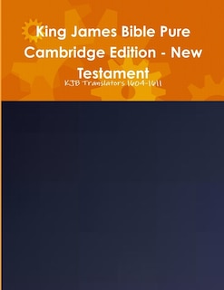 Front cover_King James Bible Pure Cambridge Edition - New Testament