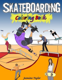 Front cover_Skateboarding Coloring Book