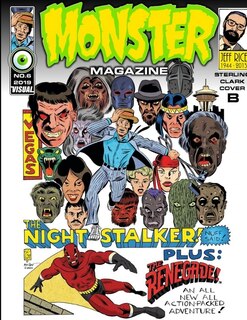 Front cover_MONSTER MAGAZINE NO.6 COVER B by STERLING CLARK