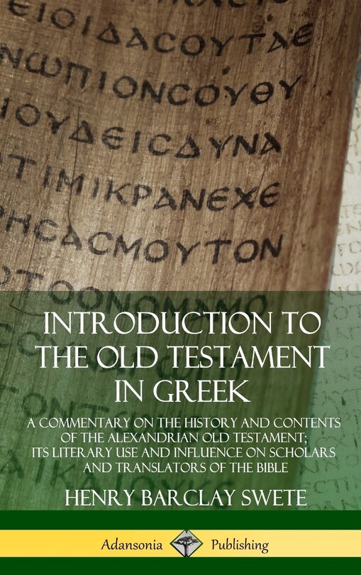 Front cover_Introduction to the Old Testament in Greek