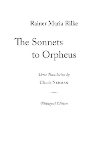 The Sonnets to Orpheus