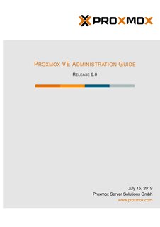 Front cover_Proxmox VE Administration Guide Release 6