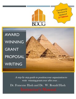 Couverture_Instructor's Award Winning Proposal Grant Writing Manual