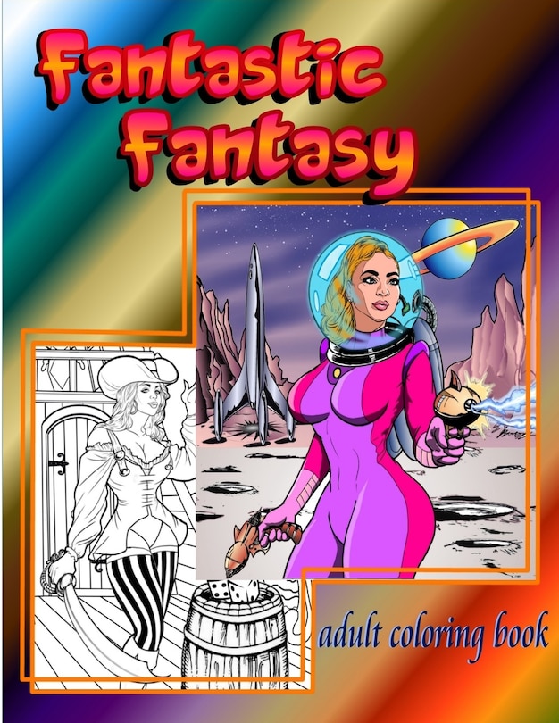 Front cover_Fantastic Fantasy adult coloring book