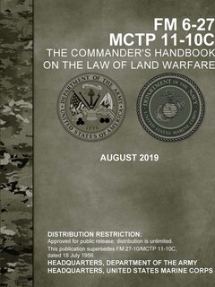 Front cover_The Commander's Handbook on the Law of Land Warfare (FM 6-27) (MCTP 11-10C)