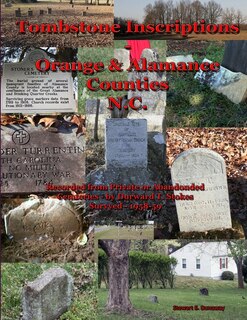 Front cover_Tombstone Inscriptions - Orange and Alamance Counties - N.C.