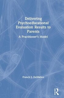 Couverture_Delivering Psycho-educational Evaluation Results to Parents