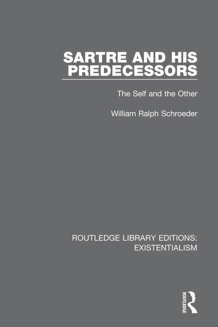 Couverture_Sartre And His Predecessors