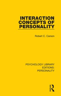 Couverture_Interaction Concepts Of Personality