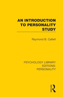 Front cover_An Introduction To Personality Study