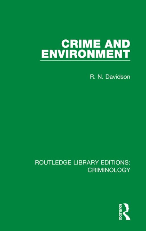 Front cover_Crime And Environment