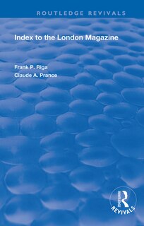 Front cover_Index To The London Magazine