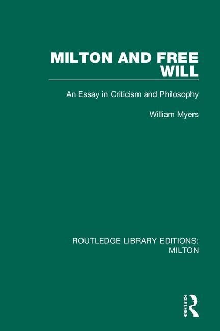 Couverture_Milton And Free Will