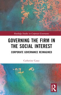 Couverture_Governing the Firm in the Social Interest