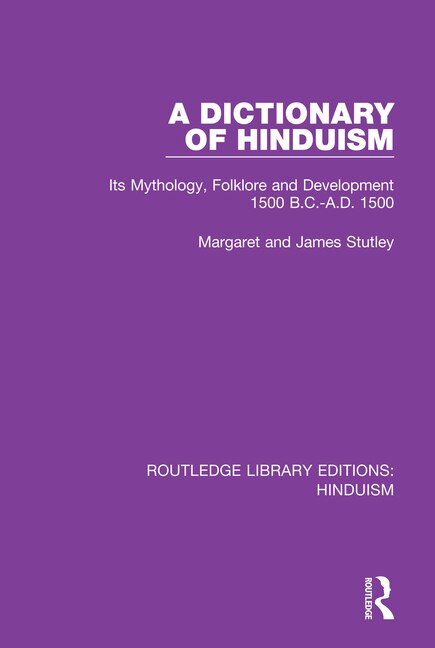 Front cover_A Dictionary Of Hinduism