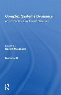 Couverture_Complex Systems Dynamics (volume Ii)